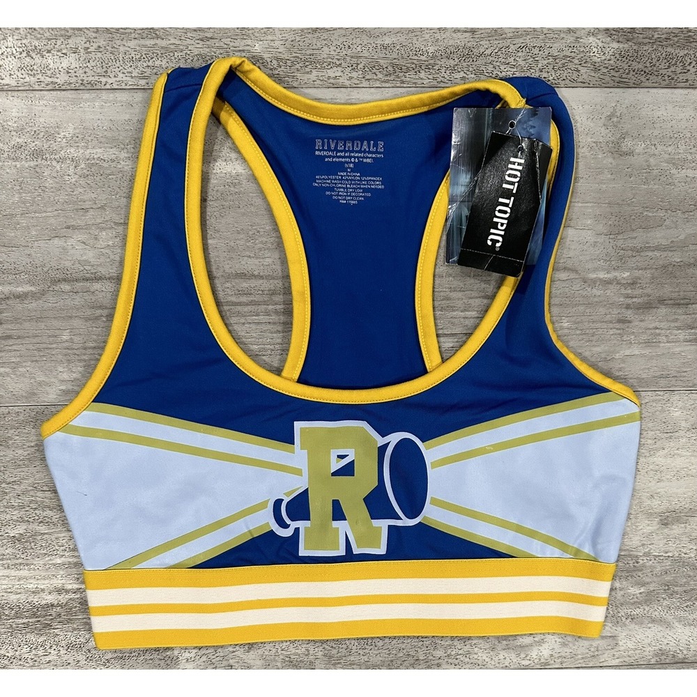 Riverdale Girls Varsity Track Sports Bra Hot Topic Girls Sz M (18) Brand New